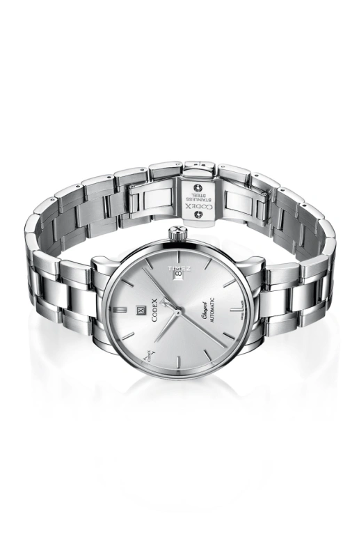 CODEX,CHAPEL 40mm,40mm,Stainless Steel,Stainless Steel,Silver,Automatic,Day,Sapphire,1133,1133.01.0102.B01