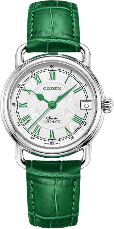 CODEX,CLASSIC 31mm,31mm,Stainless Steel,Stainless Steel,Silver White,Automatic,Day,Sapphire,Crystal Glass,1253,1253.01.1502.I15