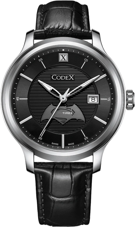 CODEX,INFINITY 43mm,43mm,Stainless Steel,Stainless Steel,Black,Quartz,Day,Sapphire,4301,4301.17.1101.I01