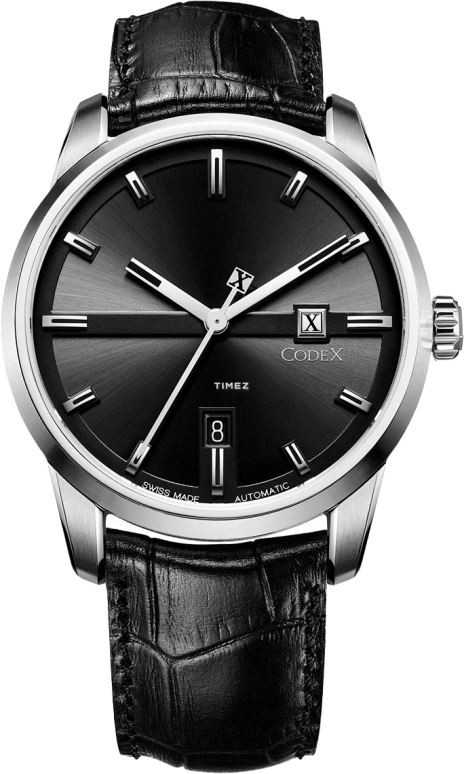 CODEX,INFINITY 41mm,41mm,Stainless Steel,Stainless Steel,Black,Automatic,Day,Sapphire,4101,4101.14.0101.I01
