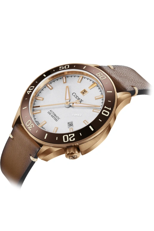 CODEX,INTEMPORELLE 42mm,42mm,Bronze,Silver,Automatic,Day,Sapphire,Crystal Glass,1101,1101.26.0302.L06