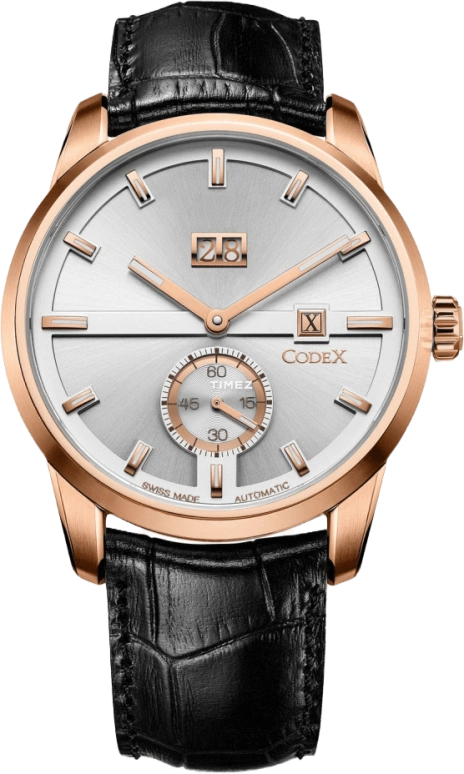 CODEX,INFINITY 41mm,41mm,Rose Gold,Yellow Gold,Silver,Automatic,Day,Sapphire,4103,4103.16.0102.A01