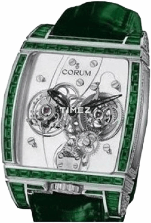 Corum,GOLDEN BRIDGE 38x53mm,38x53mm,White Gold,Silver White,In-house Caliber,Sapphire,Crystal Glass,Setting,Diamonds,382,382.852.69/0F87 0000
