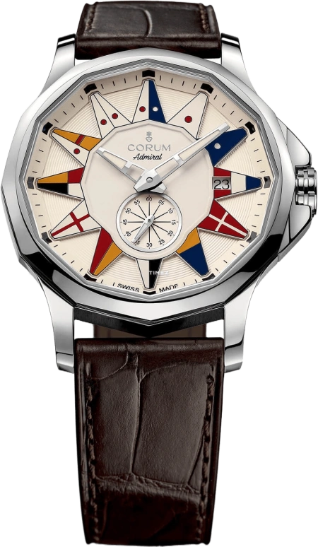 Corum,Other 44mm,44mm,Rose Gold,Sapphire,Rubber,Crystal,Transparent,Green,Automatic,A395,A395/02983