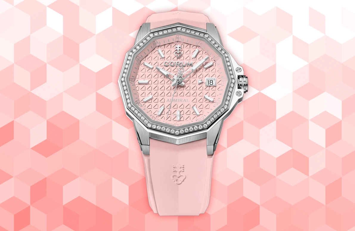 Corum,Admiral 38mm,38mm,Titanium Gold,White,Pink,Automatic,42hours,In-house Caliber,A082,A082/04239 - 082.202.42/F378 PN12