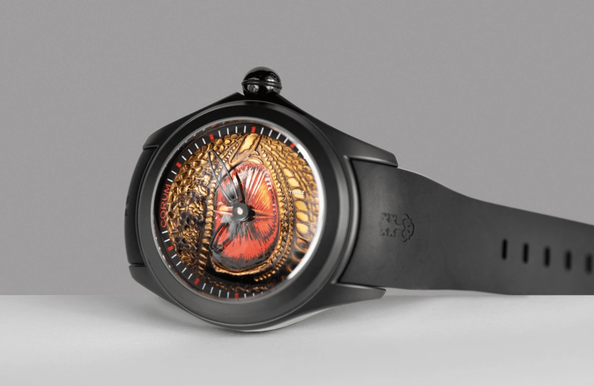 Corum,Bubble 47mm,47mm,Stainless Steel,Red,Gold,Multi-Color,Automatic,Round,Black,L082,L082/04508 - 082.320.98/0085 PND2