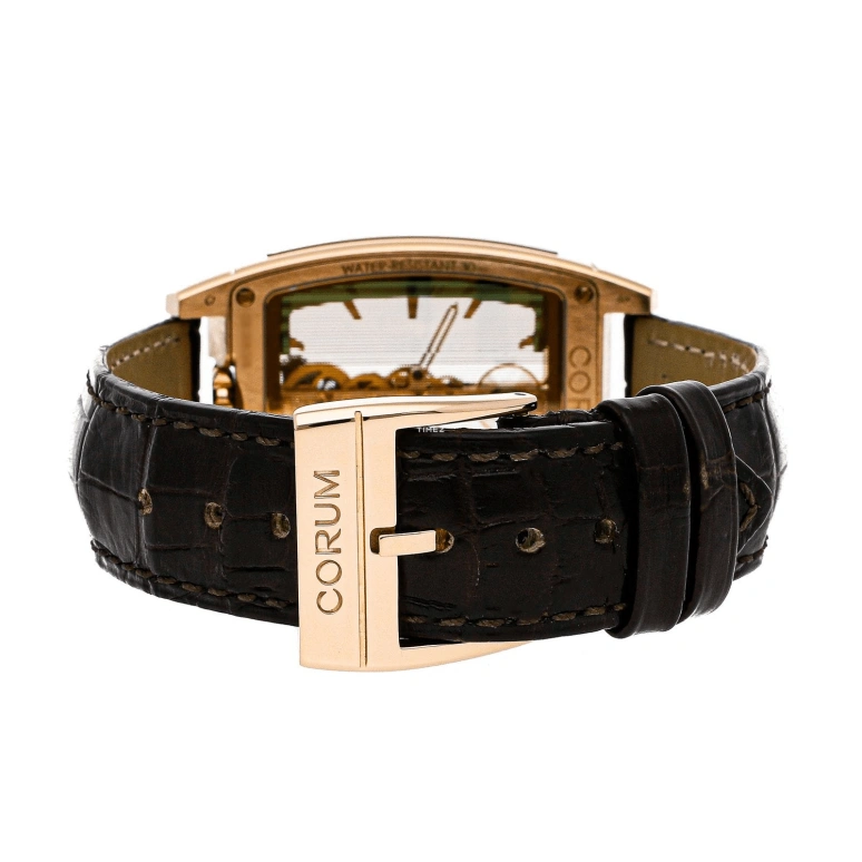 Corum,Other 34x51mm,34x51mm,Rose Gold,Skeleton,Handwound,40hours,In-house Caliber,113,113.165.55/0002 GL10R