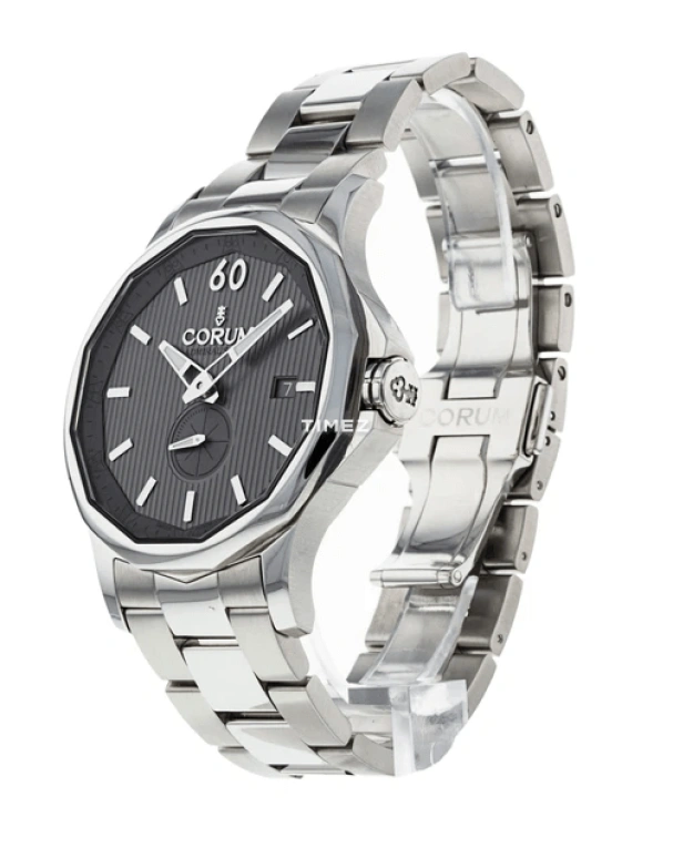 Corum,Other 42mm,42mm,Stainless Steel,Grey,Silver,Automatic,Day,Sapphire,Crystal Glass,395,395.101.20/V720 AK10