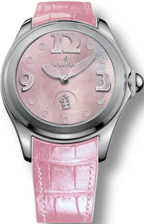 Corum,Bubble 42mm,42mm,Stainless Steel,Pink,Automatic,72hours,In-house Caliber,L295,L295/03048