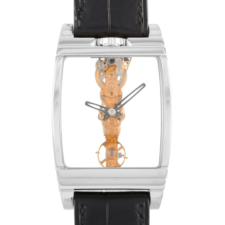 Corum,GOLDEN BRIDGE 32x37mm,32x37mm,White Gold,Skeleton,Handwound,40hours,In-house Caliber,113,113.550.70/0001 0000R