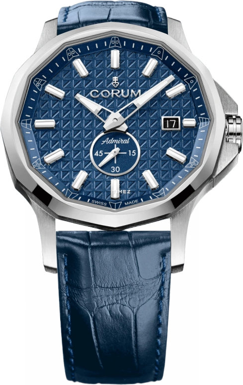 Corum,Admiral 42mm,42mm,Stainless Steel,White,Automatic,Day,In-house Caliber,A395,A395/04293 - 395.110.20/0F03 AB60
