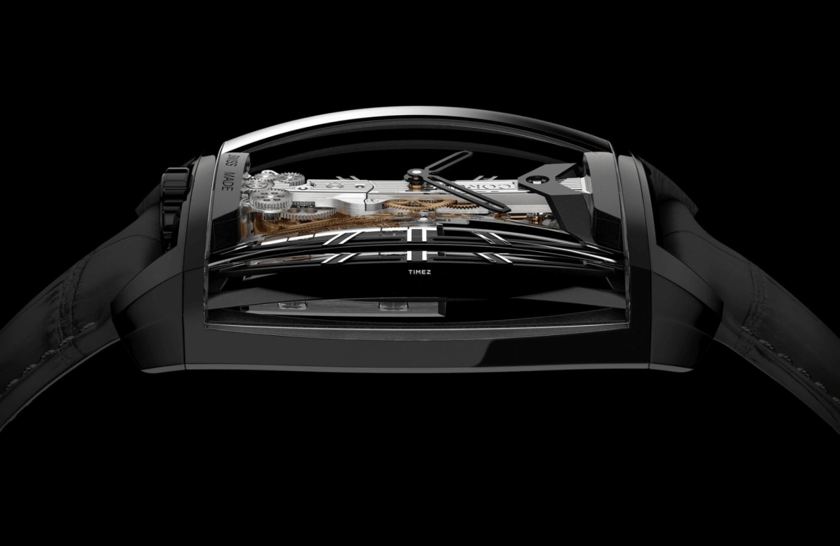 Corum,GOLDEN BRIDGE 37.20x51.80mm,37.20x51.80mm,Titanium,Black,Automatic,Hardlex,Tonneau,B313,B313/04278 - 313.200.95/0F01 HS10