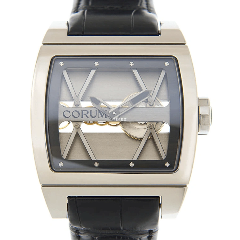 Corum,GOLDEN BRIDGE 42.50mm,42.50mm,Titanium,Grey,Handwound,Tonneau,007400040F810000