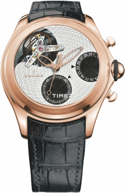 Corum,Bubble 47mm,47mm,Rose Gold,White,In-house Caliber,Crystal Glass,L398,L398/02977
