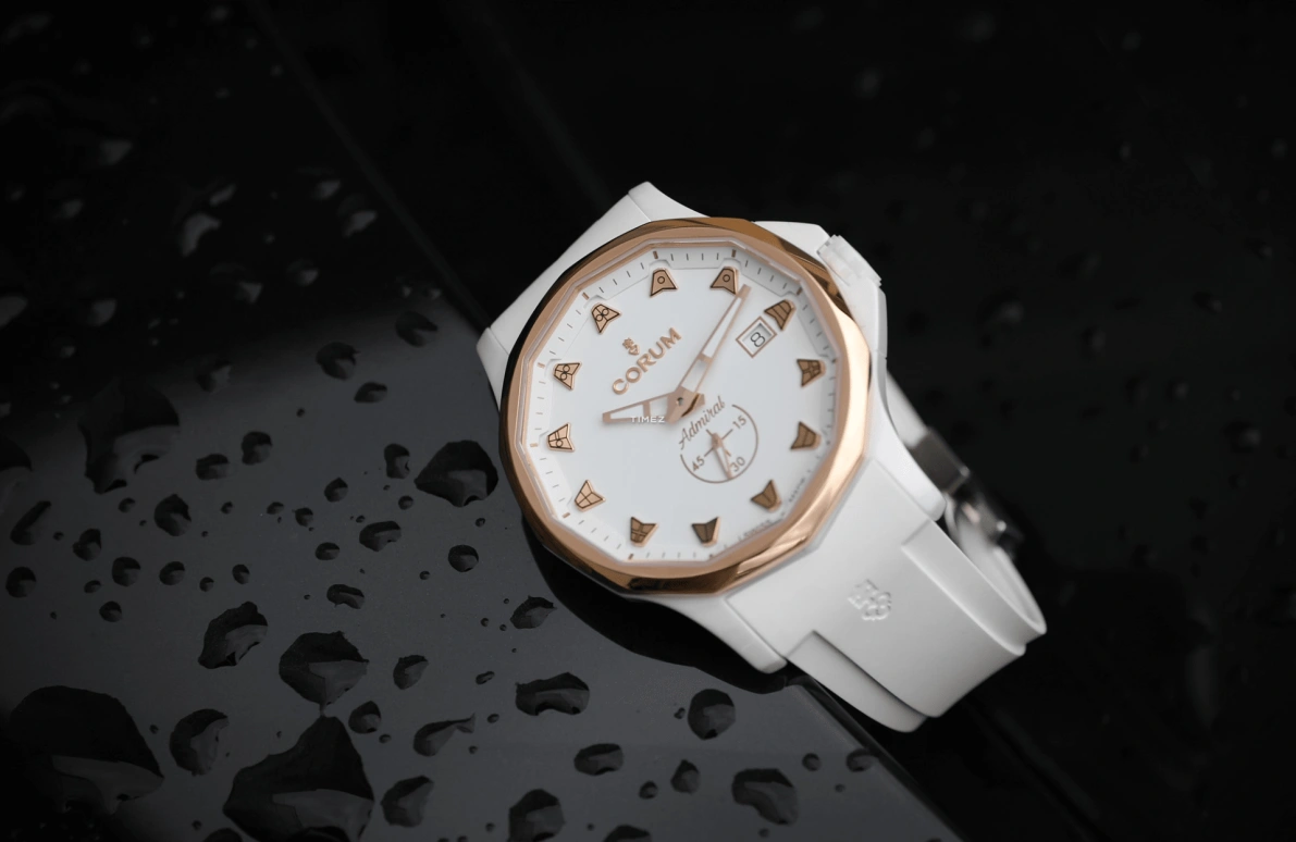 Corum,Admiral 42mm,42mm,Ceramic,White,Automatic,Day,Other,A395,A395/04460 - 395.600.92/F379 WG10