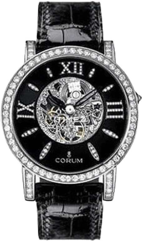Corum,Heritage 42mm,42mm,White Gold,Black,Sapphire,Crystal Glass,Setting,Diamonds,CO,CO-002