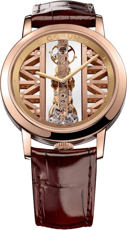 Corum,Admiral 42mm,42mm,Stainless Steel,Rose Gold,Crystal,Black,Automatic,B113,B113/03010