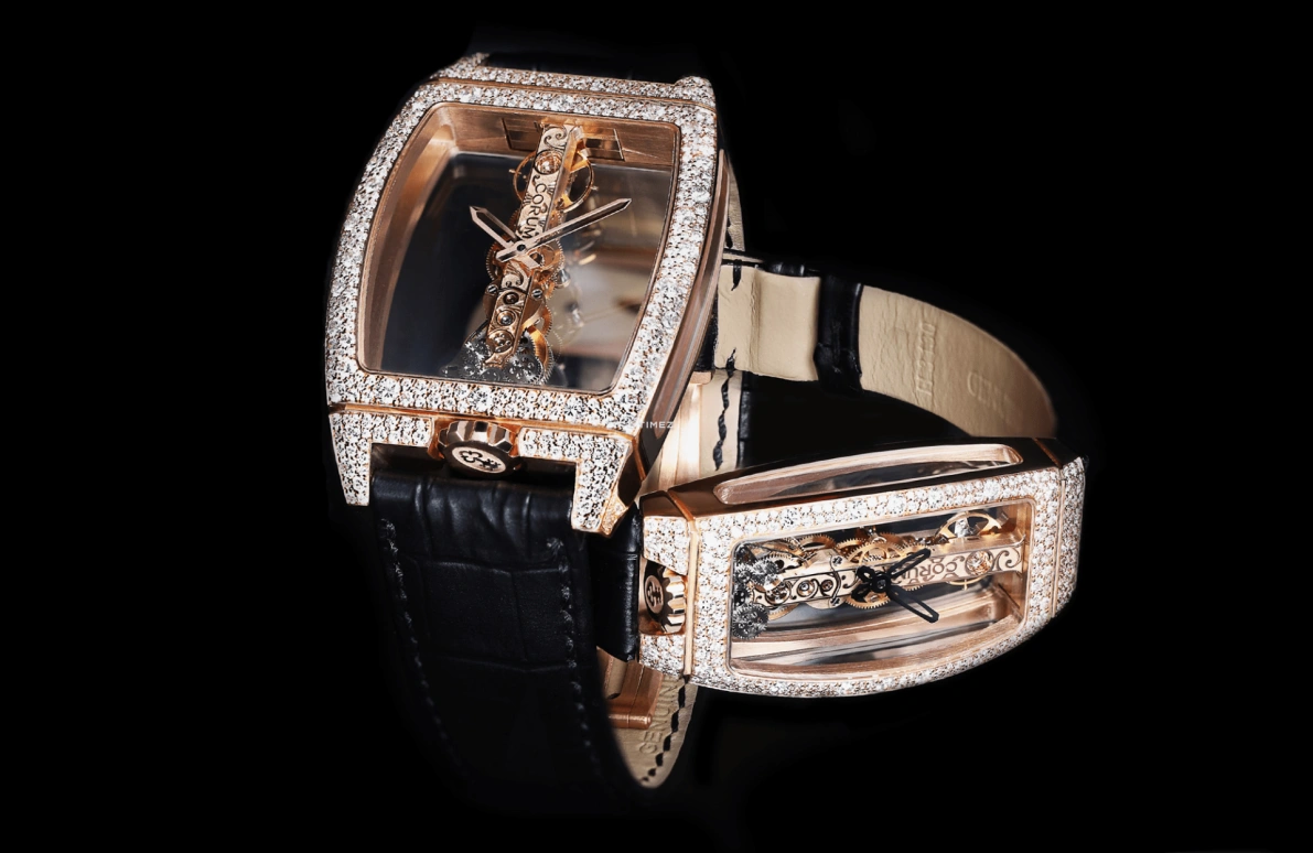 Corum,GOLDEN BRIDGE 21.30x43.99mm,21.30x43.99mm,Rose Gold,Skeleton,Handwound,Tourbillon,40hours,B113,B113/00824 113.102.85/0001 0000