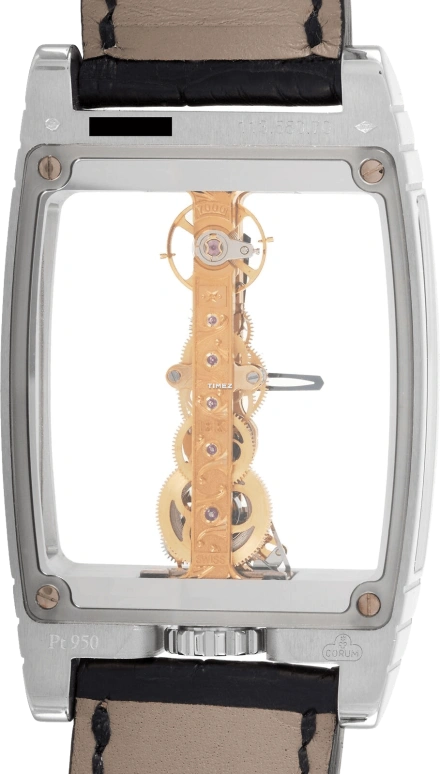 Corum,GOLDEN BRIDGE 32x37mm,32x37mm,White Gold,Skeleton,Handwound,40hours,In-house Caliber,113,113.550.70/0001 0000R
