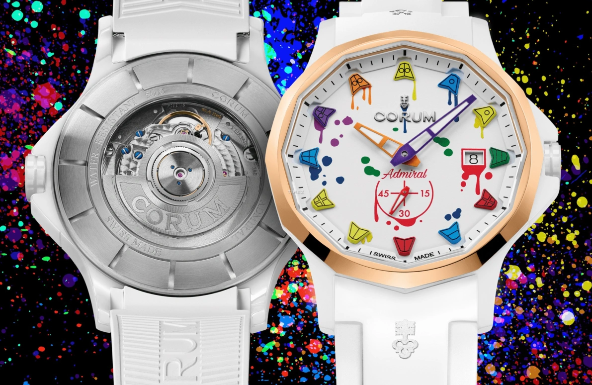 Corum,Admiral 42mm,42mm,Ceramic,White,Multi-Color,Automatic,Day,Other,A395,A395/04506 - 395.601.92/F379 WC10