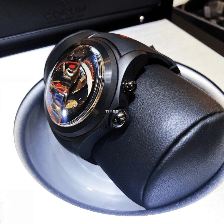 Corum,Bubble 52mm,52mm,Titanium,Black,Transparent,Automatic,Chronograph,Day,L961,L961/03309 961.201.95/0371