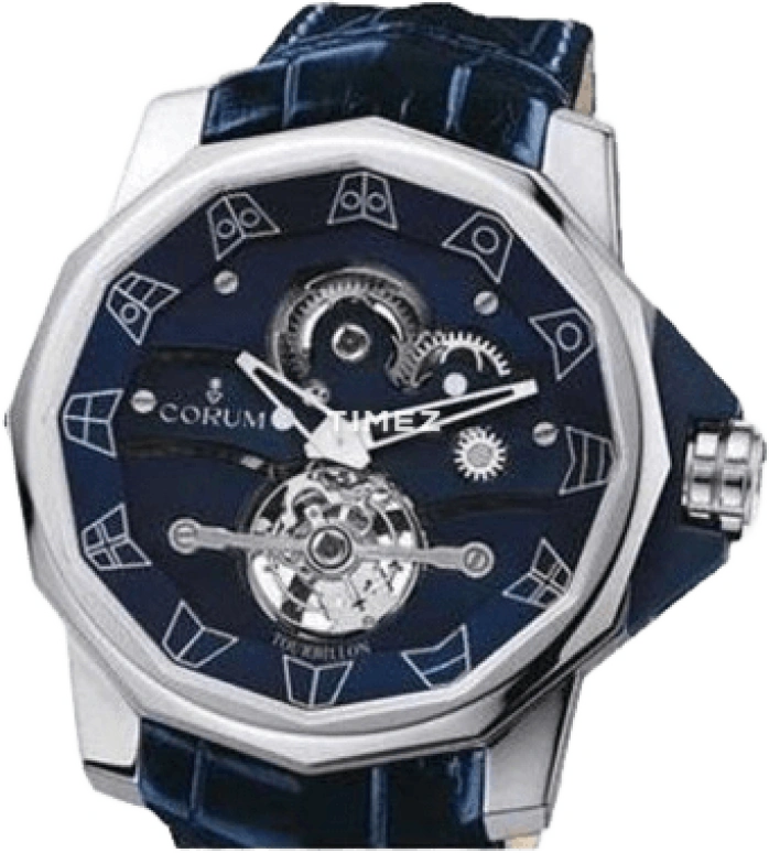 Corum,Admiral 48mm,48mm,White Gold,Blue,In-house Caliber,Sapphire,Crystal Glass,372,372.933.59/F204 0000