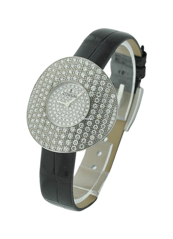 Corum,Other 34mm,34mm,White Gold,White,Quartz,In-house Caliber,Sapphire,Crystal Glass,237,237.101.69/0081 GR34