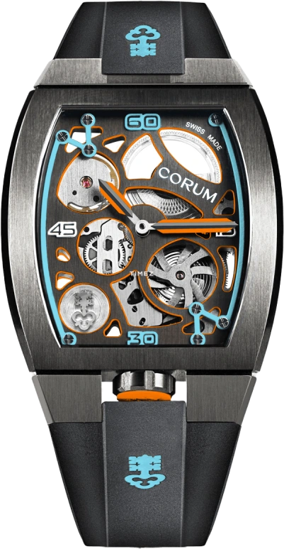 Corum,LAB ,Titanium,Rubber,Titanium Gold,Orange,Automatic,Z410,Z410/04032