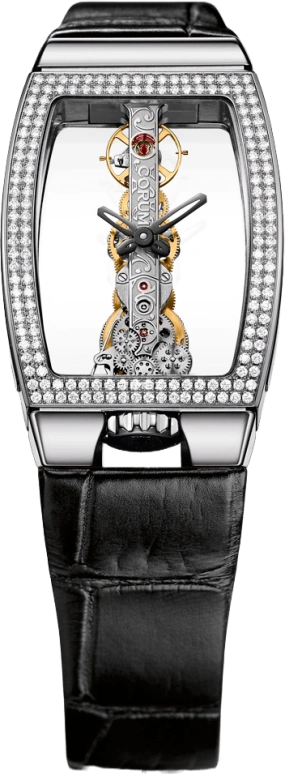 Corum,GOLDEN BRIDGE ,White Gold,Black,Handwound,B113,B113/03846
