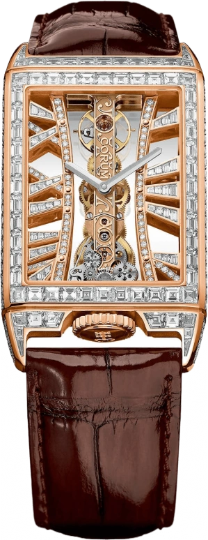 Corum,GOLDEN BRIDGE 29.50x42.20mm,29.50x42.20mm,Rose Gold,Handwound,40hours,In-house Caliber,B113,B113/03342