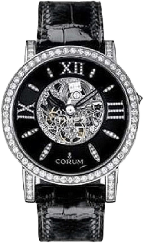 Corum,Heritage 42mm,42mm,White Gold,Black,Sapphire,Crystal Glass,Setting,Diamonds,CO,CO-004
