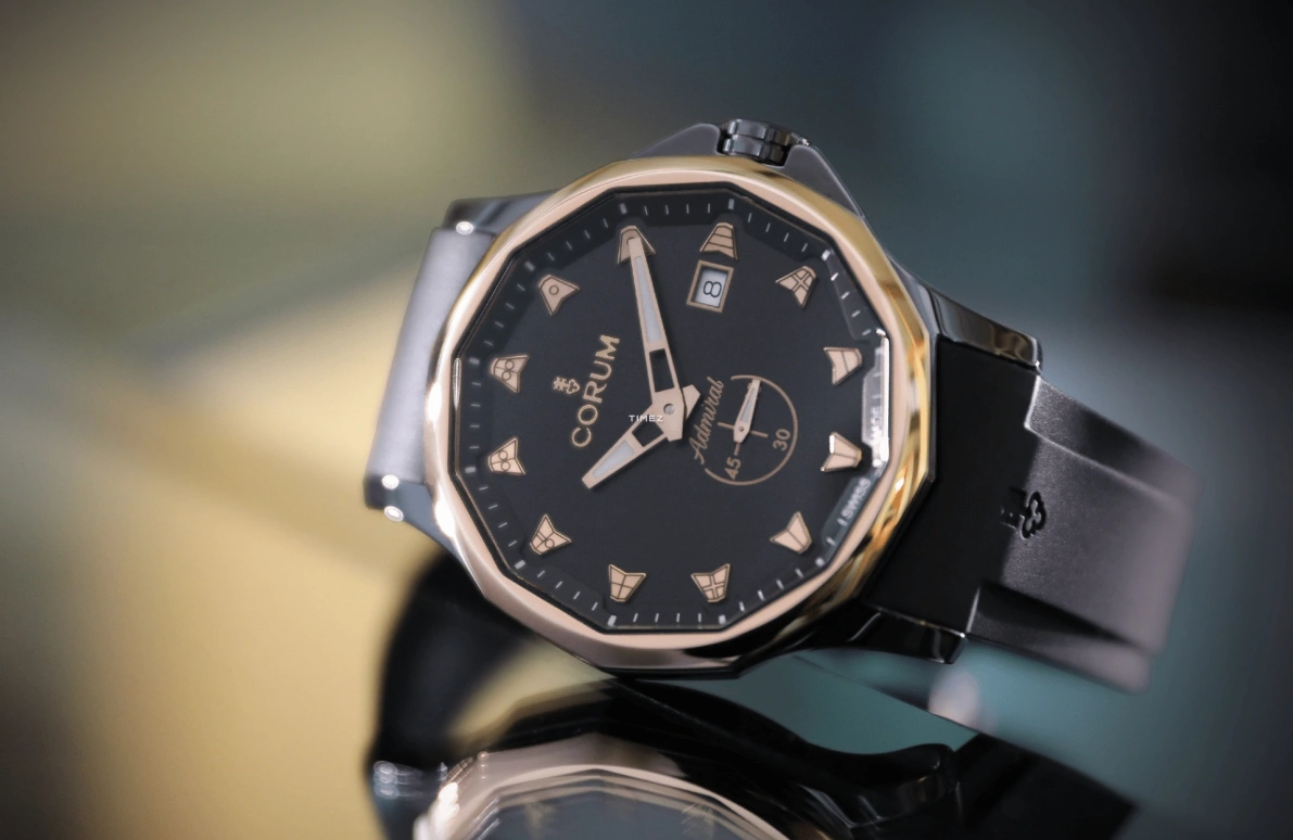 Corum,Admiral 42mm,42mm,Ceramic,Black,Automatic,Day,Other,A395,A395/04451 - 395.600.92/F371 BG10