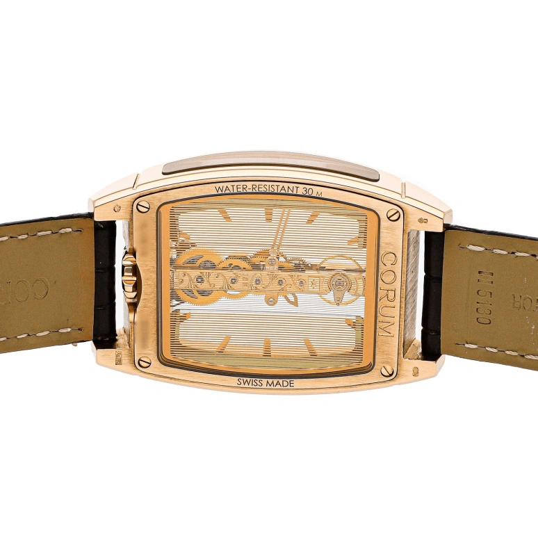 Corum,Other 34x51mm,34x51mm,Rose Gold,Skeleton,Handwound,40hours,In-house Caliber,113,113.165.55/0002 GL10R