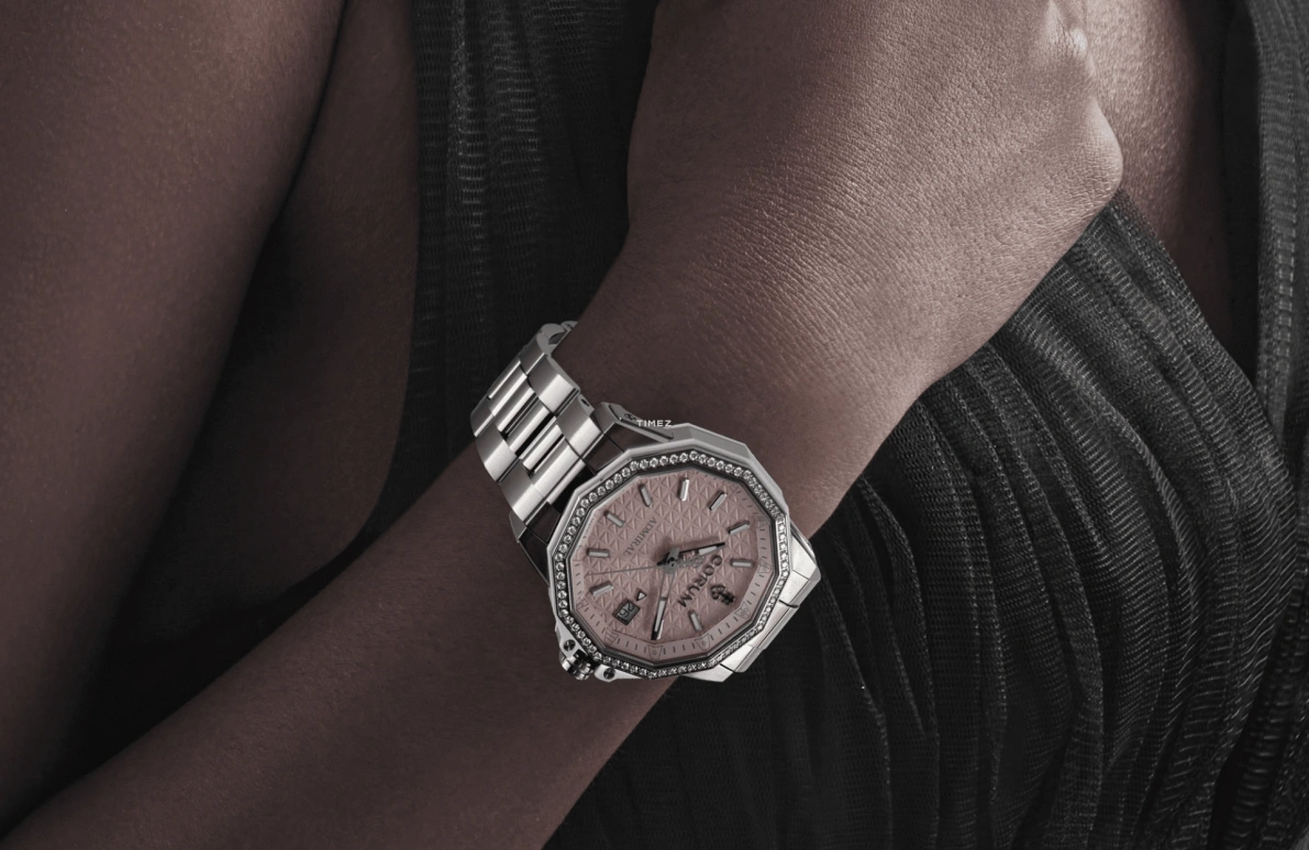 Corum,Admiral 38mm,38mm,Titanium,Pink,Automatic,Day,42hours,A082,A082/04242 - 082.202.42/V800 PN12