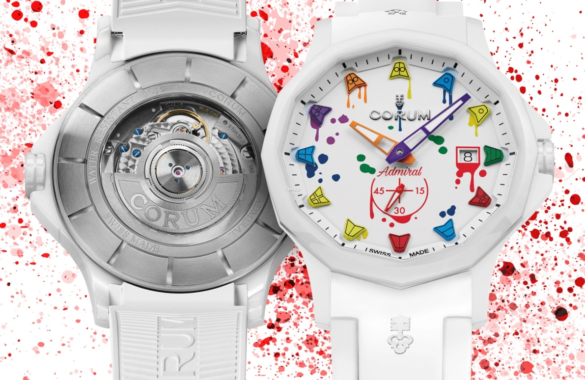 Corum,Admiral 42mm,42mm,Ceramic,White,Multi-Color,Automatic,Day,Other,A395,A395/04462 - 395.600.92/F379 WC10
