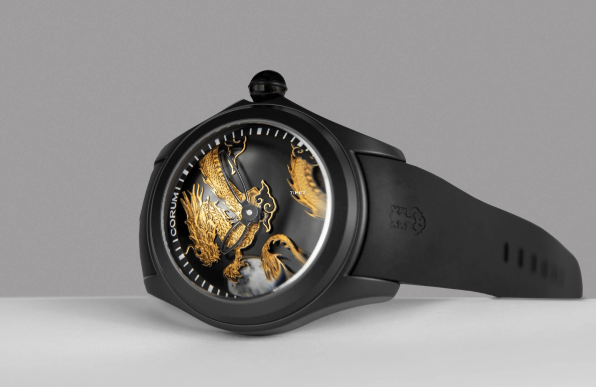 Corum,Bubble 47mm,47mm,Stainless Steel,Black,Gold,Automatic,42hours,In-house Caliber,L082,L082/04507 - 082.320.98/0085 PND1