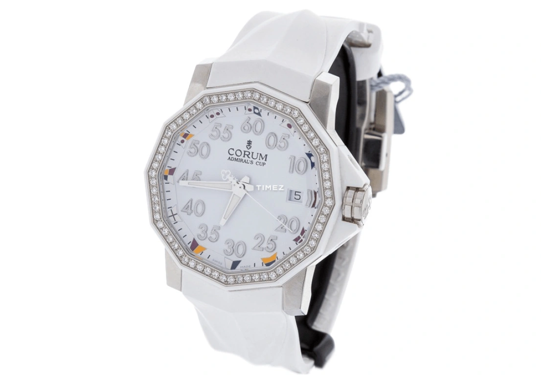 Corum,Admiral's Cup 40mm,40mm,Stainless Steel,White,Automatic,Day,42hours,082,082.951.47/F379 AA32
