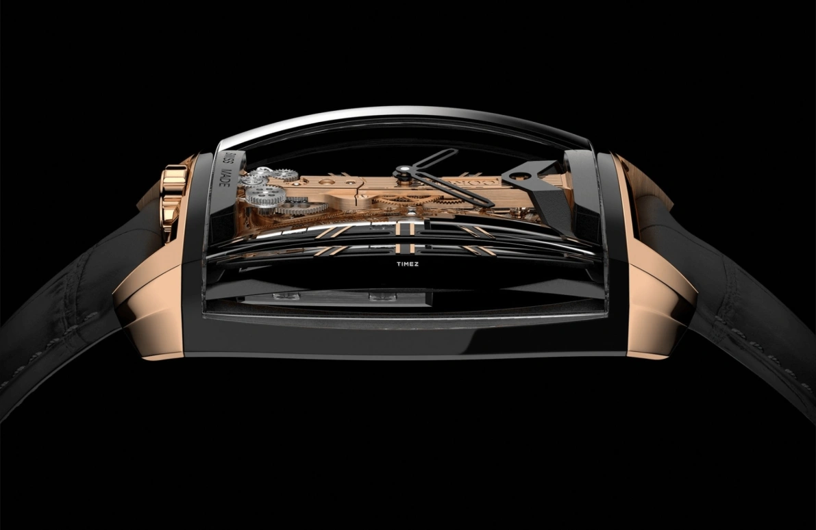 Corum,GOLDEN BRIDGE 37.20x51.80mm,37.20x51.80mm,Titanium,Black,Automatic,In-house Caliber,Sapphire,Crystal Glass,B313,B313/04279 - 313.200.86/0F01 HS15