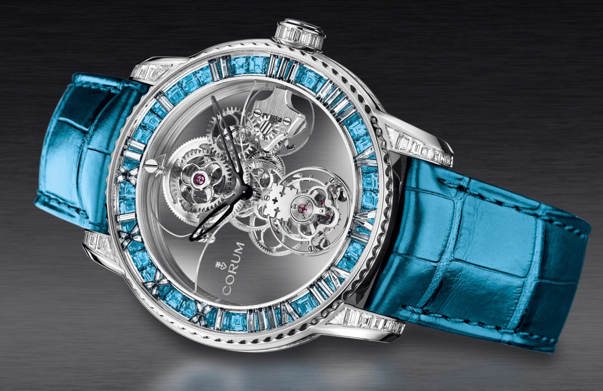 Corum,Heritage 44mm,44mm,White Gold,Skeleton,Transparent,Handwound,Tourbillon,Crystal Glass,R374,R374/04416 - 374.710.69/0F09 0001