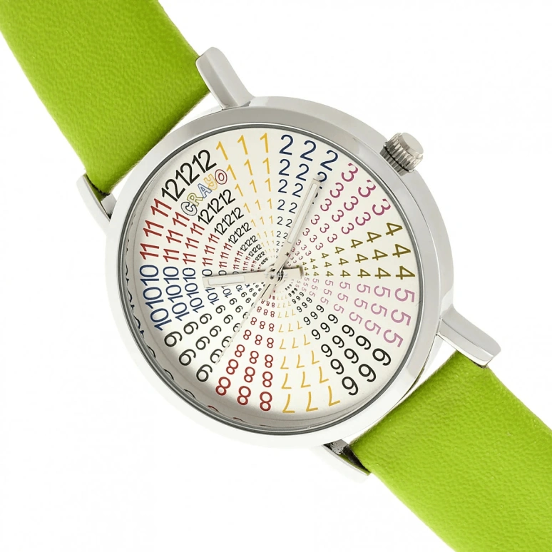 Crayo,Other 38mm,38mm,Metal,Cream,Quartz,Hardlex,Round,cracr4300 Silver,cracr4300 Silver-Lime