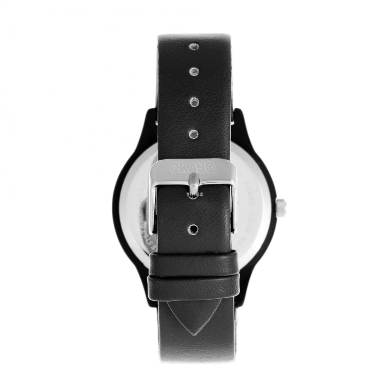 Crayo,Other 38mm,38mm,Composite,Black,Quartz,Hardlex,Round,cracr5300 Black