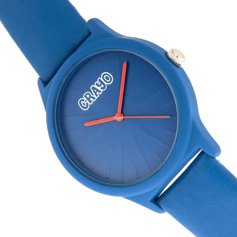 Crayo,Other 38mm,38mm,Composite,Blue,Quartz,Hardlex,Round,cracr5300 Blue