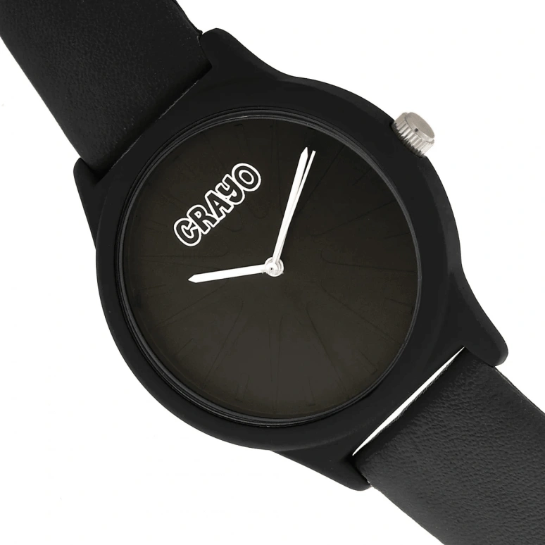 Crayo,Other 38mm,38mm,Composite,Black,Quartz,Hardlex,Round,cracr5300 Black