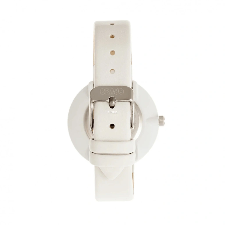 Crayo,Other 37mm,37mm,Composite,White,Quartz,Hardlex,Round,cracr5400 White