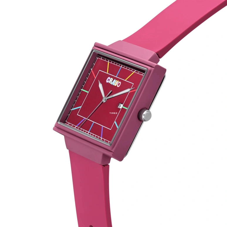 Crayo,Other 38mm,38mm,Composite,Pink Red,Quartz,Day,Hardlex,cracr6000 Pink