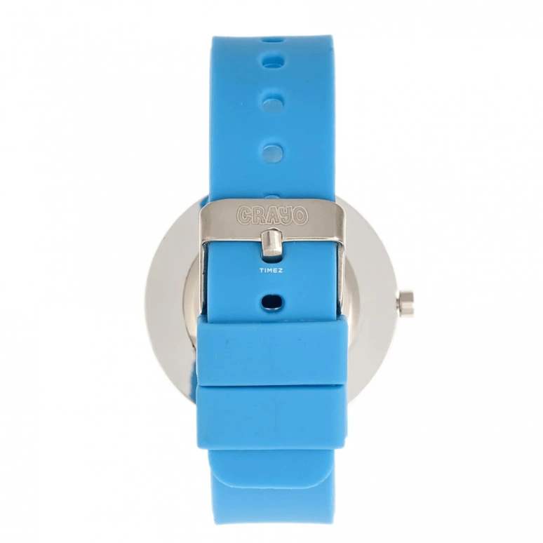 Crayo,Other 38mm,38mm,Composite,Purple,Orange,Quartz,Hardlex,Round,cracr5200 Light Blue