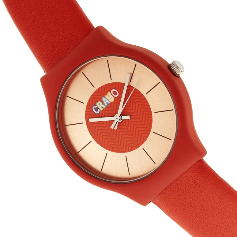 Crayo,Other 36mm,36mm,Metal,Pink Gold,Red,Quartz,Hardlex,Round,cracr4400 Red