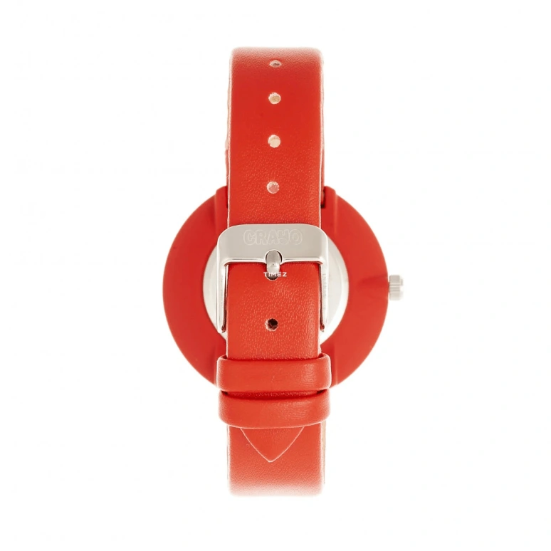 Crayo,Other 37mm,37mm,Composite,Red,Quartz,Sapphire,Crystal Glass,Round,cracr5400 Red