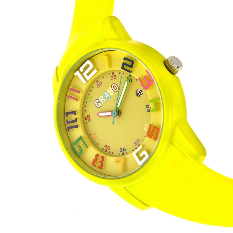 Crayo,Other 41mm,41mm,Metal,Yellow,Quartz,Day,Hardlex,cracr2000 Yellow
