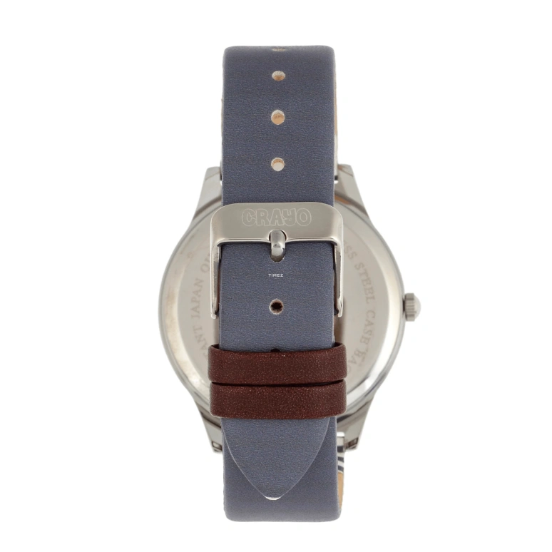 Crayo,Other 38mm,38mm,Composite,Blue,Quartz,Hardlex,Round,cracr5600 Blue